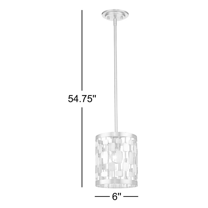 Dailynn 1 - Light Unique/Statement Pendant, Brushed Nickel