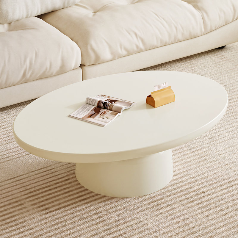 Table basse ovale blanche Hillsborough