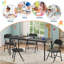 Table pliante rembourrée en polyuréthane ultra doux pour enfants - structure en acier durable, pieds antidérapants, sans assemblage - portable-1684869302
