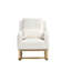 Chaise berçante en tissu avec coussin lombaire Welike