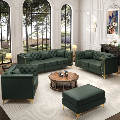 Ensemble de salon 4 pièces Chesterfield