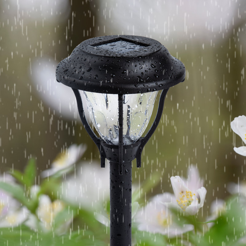 Black Low Voltage Solar Powered Integrated LED Pathway Light Pack