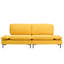 Version 89 pouces jaune, pour appartement et bureau, matériau doux, facile à assembler, siège rembourré d'éponge, teinté, 2 assemblages, rembourrage de dossier,