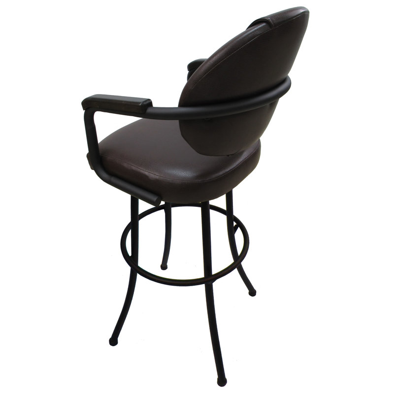 Comptoir pivotant, tabouret de bar et très grand Kolarik, Brun, Tabouret de bar (siège d’une hauteur de 30 po)