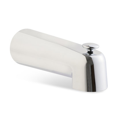 SUPPLYGIANT Tub Spout 1/2" FIP Nose Thread 7" Bathtub Faucet with Diverter Chrome Plated Finish