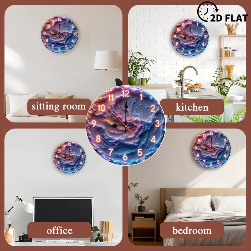 Horloge de style galaxie