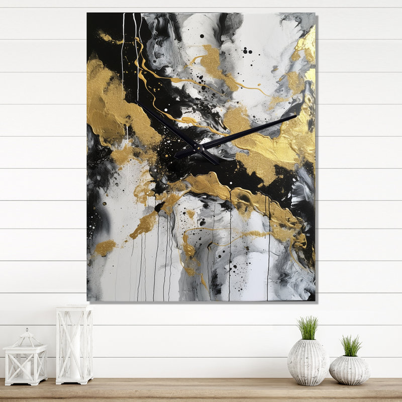 River Happiness - Abstrait horloge murale, Moyen