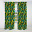 Popart vert et jaune jeu de puzzle II - Rideau occultant géométrique abstrait - 1 panneaux-107546949