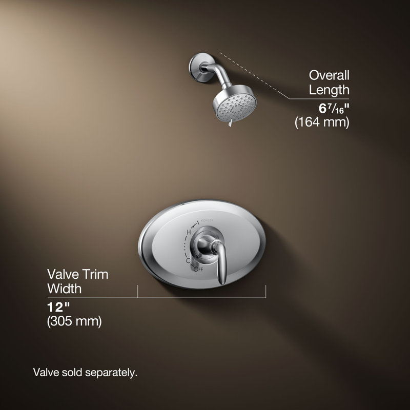 Remodel Rite-Temp Shower Trim Kit With 2.5 Gpm, Polished Chrome