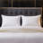 Luxury Hotel Stripe Hybrid Bed Pillows-Down Alternative Wrap with Goose Feather Core, 100% Cotton Cover-1422729898