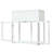 Mini Wood Cold Frame Potting Bench, Compact 2 Doors Garden Greenhouse with Wheels-567488686