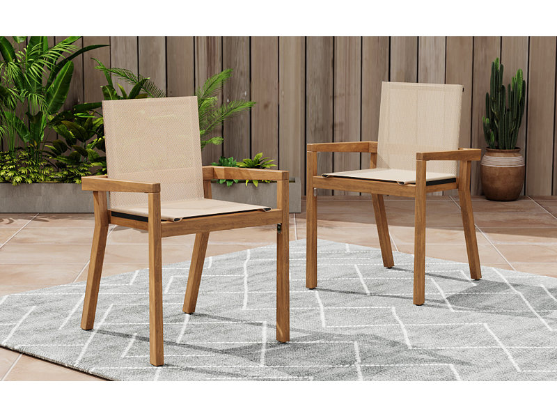 Chaise de salle à manger Mullenix, Beige