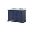 Meuble-lavabo double 48 po X P 22 po D, plateau en marbre de culture