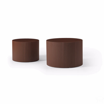 Nesting Table Set Of 2, MDF Coffee Table Set