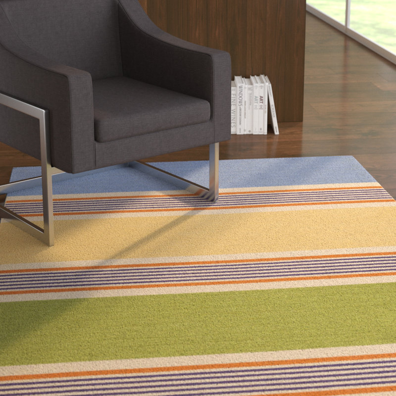Dixon Flatweave Wool Striped Indoor Rug, Rectangle 3'6" x 5'6"