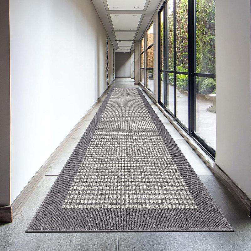 Area Rug, Gray, Runner 2'8" x 12'
