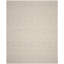Tapis argenté / ivoire en laine tissé à la main à motif géométrique Amritpal-1685008407