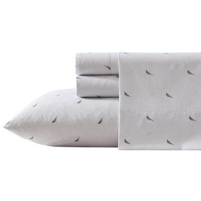 Nautica Striped Washed Printed Sheet Set