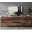 Armoire de rangement moderne Aadam, buffet 3 en 1 avec tablettes réglables et 6 tiroirs, armoire à café pour le salon ou la salle à manger, brun