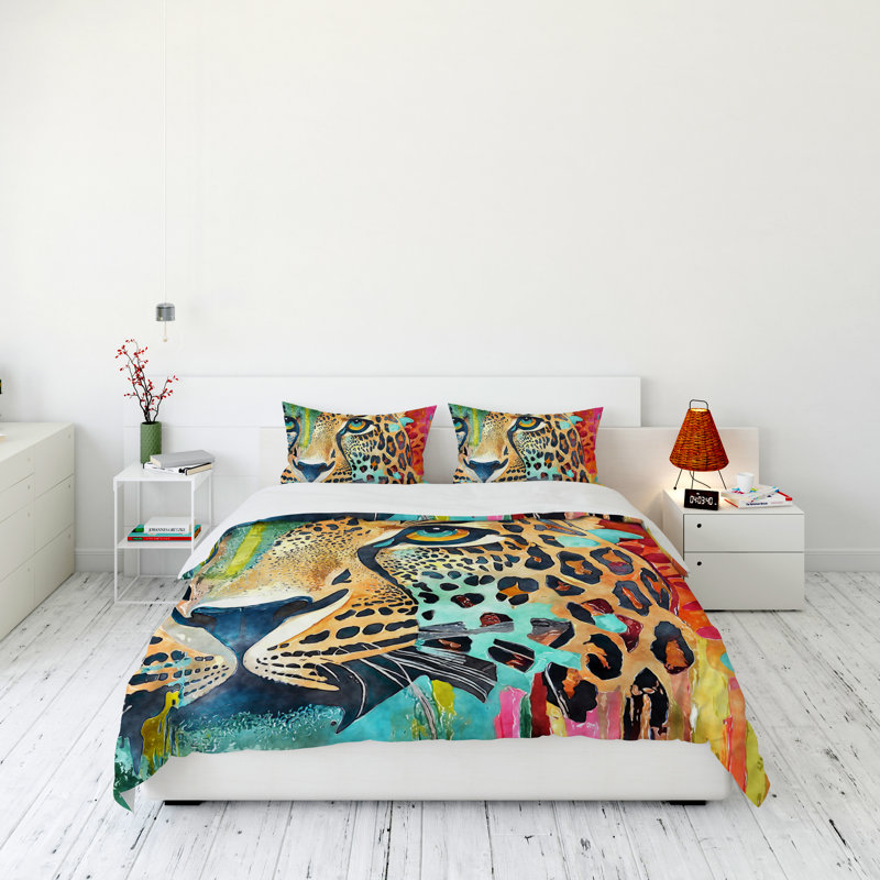 Modern & Contemporary Duvet Cover, King Duvet Cover + 2 King Shams