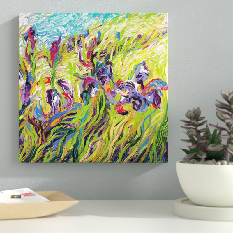 «Iris Scott» par Iris Scott - reproduction d'art sur toile, Pas de tapis, Toile avec cadre noir, H 18 po x l 18 po x P 1,5 po