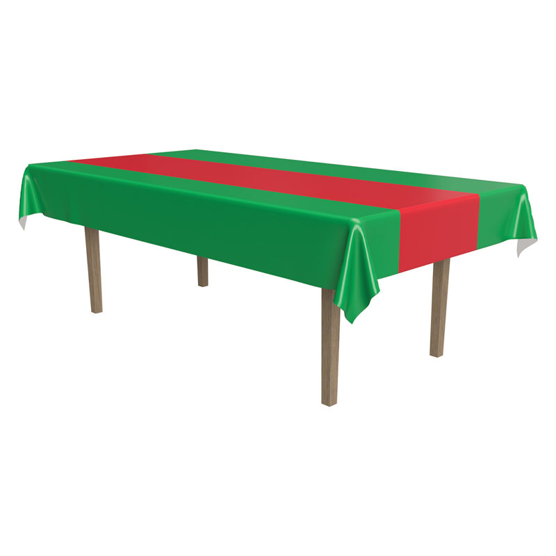 Christmas Red & Green Tablecover