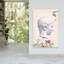 Dreamy Classical Bust Contemporary Dreamy Romantic Butterfly Rose Architecture Flower Wall Art Print by Talitha McQueen - Print-135132651