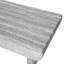 Table basse avec plateau en bois gris, table basse moderne Mid-Century avec tiroir cannelé, table basse de salon