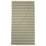Serviette de plage à chevrons ondulés Stephenie