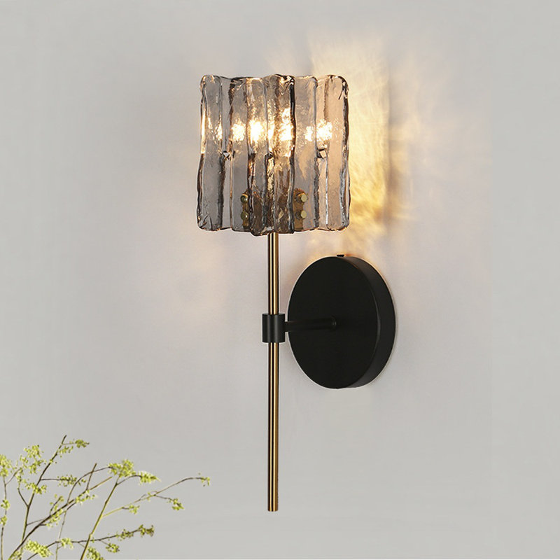 Quitman 4.7" W 1-Light Glass Wallchiere