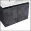 Meuble-lavabo mural 24 po avec lavabo en céramique et porte d'armoire à fermeture en douceur 24 po