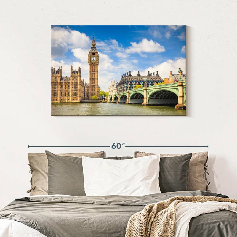 London Sights, 30" H x 45" W