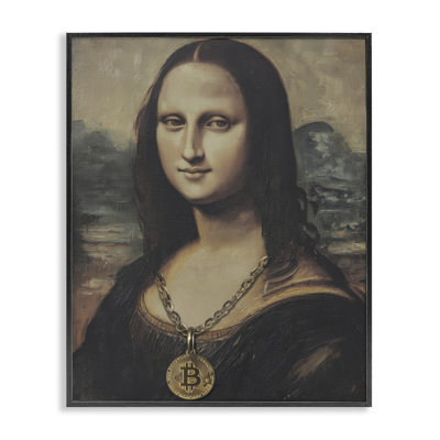 Iconic Bitcoin Smile Classic Framed Giclee, design by Svetlana Aleynikova