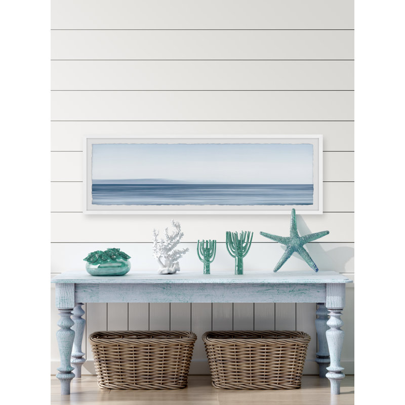 Peaceful Waves by Marmont Hill - Single Picture Frame Painting, 38cm H x 114cm W