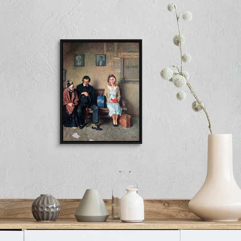 Impression sur toile Hollywood Dreams, Cadre flottant noir, H 16 po x l 13 po x P 1,75 po
