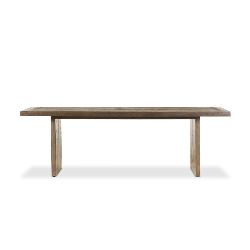 WARBY Solid Oak Dining Table, Worn Oak