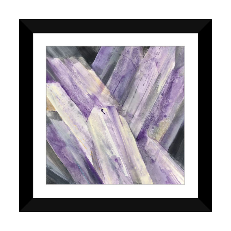 «Glacier Ice» par Albena Hristova - reproduction d'art sur toile tendue, Papier avec cadre noir, Blanc