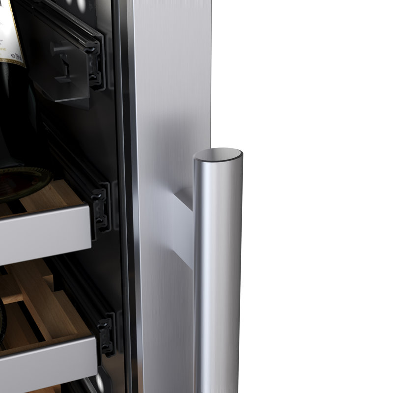 Avallon Dual Zone 23.43'' Freestanding 140 Bottle Wine Refrigerator, Right Handed