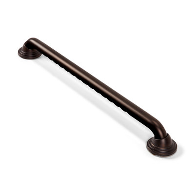 Modern Classic 16 in. ADA Finger Grip Grab Bar in Stainless Steel Oil Rubbed Bronze