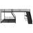 L-Shaped  Bunk Bed With  Loft Bed