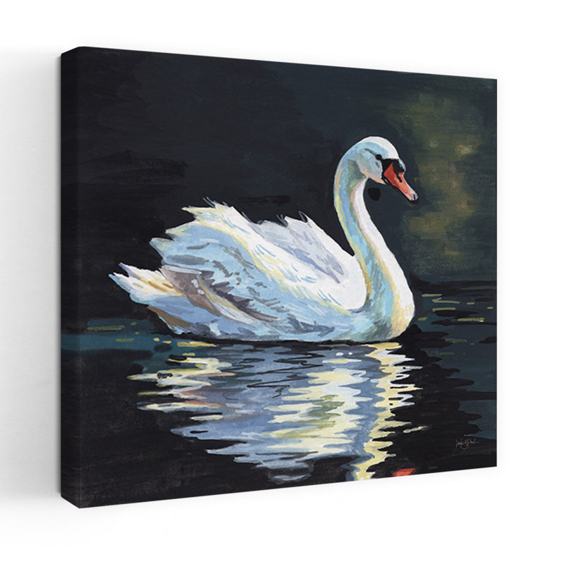 «Glide Elegant Contemporary Serene Contemporary Bird Wildlife», reproduction d'art murale, 32" H x 32" W