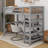 Loft Bed With Integrated Storage Shelves And Under-Bed Desk-1818626149-1818626152