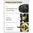 Black Interior Door Knobs, Matte Black Privacy Door Knobs, Black Square Interior DoorKnobs for Bedroom, Bathroom, Modern Design (6 Pack)-134912877