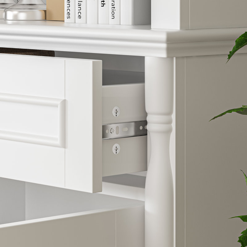 Storage Bookcase, White