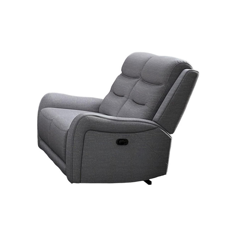 78.4" W Transitional Loveseat, Gray