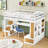 Kayd Full Size Loft Bed With Desk, Shelves, Storage Staircase And Drawers-257503420