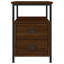 Orlie 34cm W Iron Bedside Table-826484598