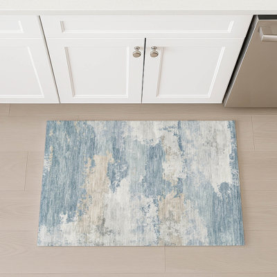 Machine Washable Indoor/Outdoor Kerwin ACN2372 Abstract Rug