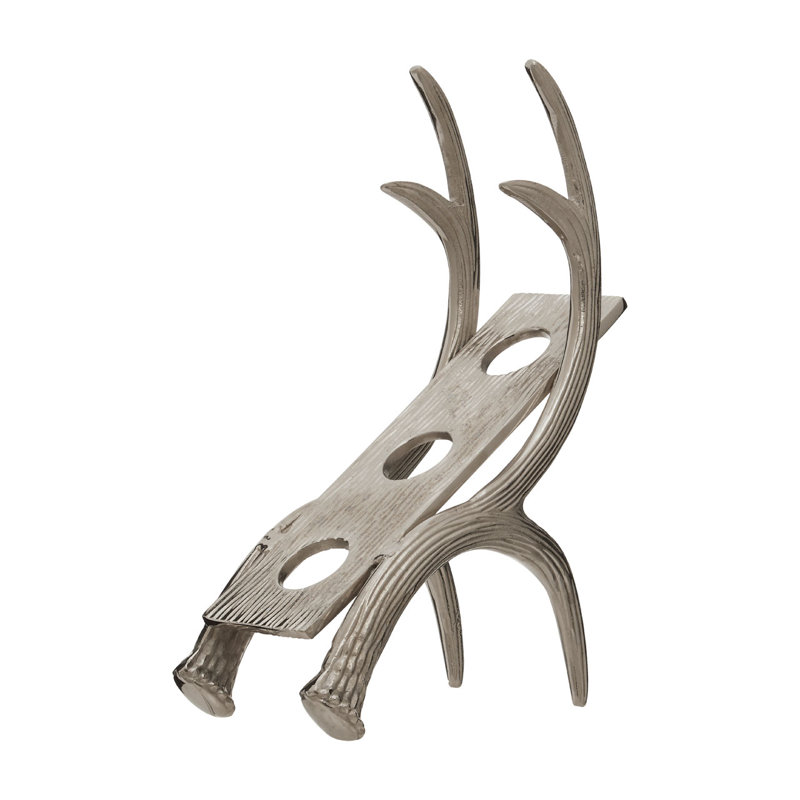 Cobbs Tabletop Wine Bottle Rack in Silver