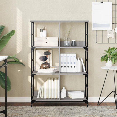 Lockmoor 117.5cm H x 78.5cm W Steel Etagere Bookcase